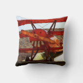 ヴィンテージ飛行機:シャーリー・テイラー クッション (裏面)