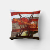 ヴィンテージ飛行機：シャーリー・テイラー クッション (正面)