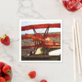 ヴィンテージ飛行機:シャーリー・テイラー スタンダードカクテルナプキン (インサイチュ)