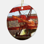 ヴィンテージ飛行機:シャーリー・テイラー セラミックオーナメント (左)