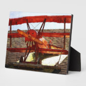 ヴィンテージ飛行機：シャーリー・テイラー フォトプラーク (側面)