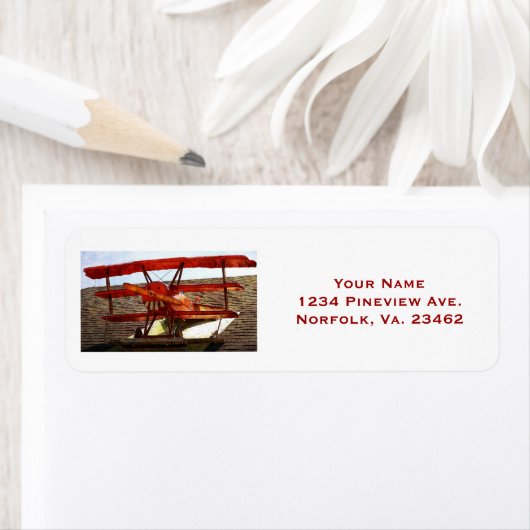 ヴィンテージ飛行機：シャーリー・テイラー ラベル (インサイチュ)