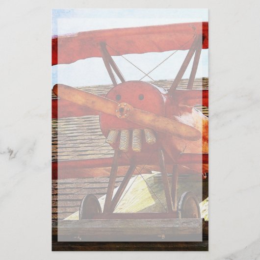 ヴィンテージ飛行機：シャーリー・テイラー 便箋 (正面)