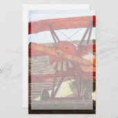 ヴィンテージ飛行機：シャーリー・テイラー 便箋 (正面/裏面)