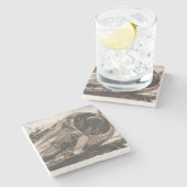 ヴィンテージ飛行機 ストーンコースター (横)