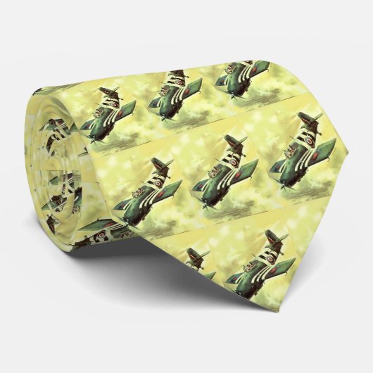 ヴィンテージ飛行機 ネクタイ (ロール)