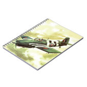 ヴィンテージ飛行機 ノートブック (左側)