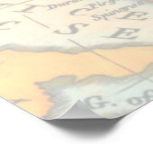 ヴィンテージ飛行機 |ベビーシャワーへようこそ ポスター (角)