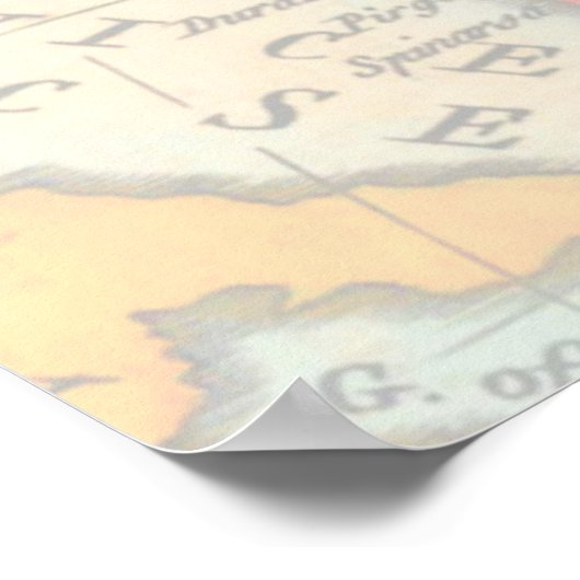 ヴィンテージ飛行機 |ベビーシャワーへようこそ ポスター (角)