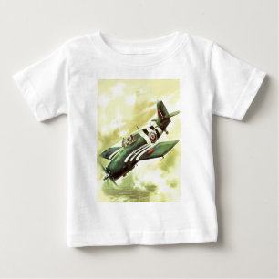 ヴィンテージ飛行機 ベビーTシャツ