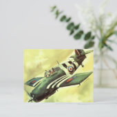 ヴィンテージ飛行機 ポストカード (スタンド正面)