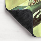 ヴィンテージ飛行機 マウスパッド (コーナー)