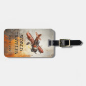 ヴィンテージ飛行機 ラゲッジタグ (正面横)