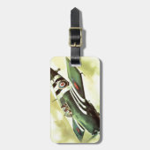 ヴィンテージ飛行機 ラゲッジタグ (正面縦)