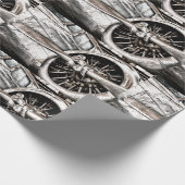 ヴィンテージ飛行機 ラッピングペーパー (角)