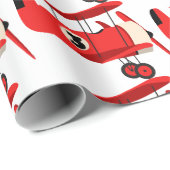 ヴィンテージ飛行機 ラッピングペーパー (ロールコーナー)