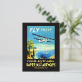 ヴィンテージ飛行機 – 旅行の贈り物と挨拶 ポストカード (スタンド正面)