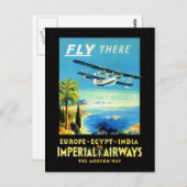 ヴィンテージ飛行機 – 旅行の贈り物と挨拶 ポストカード (正面/裏面)