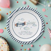 ヴィンテージ飛行機 男の子誕生会 ペーパープレート