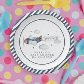 ヴィンテージ飛行機 男の子誕生会 ペーパープレート