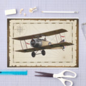 ヴィンテージ飛行機 薄葉紙 (クラフト)