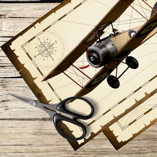 ヴィンテージ飛行機 薄葉紙