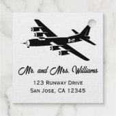 ヴィンテージ飛行機 B-17 ミリタリー WWII 航空 フェイバータグ (裏面)