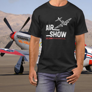 ヴィンテージ飛行機 B-17 第二次世界大戦 航空ショー ミリタリー オーダーメイド Tシャツ