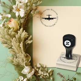 ヴィンテージ飛行機P-51マスタング軍隊航空 ラバースタンプ