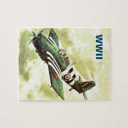 ヴィンテージ飛行機WWII世界大戦2アート絵画ズ ジグソーパズル (横)