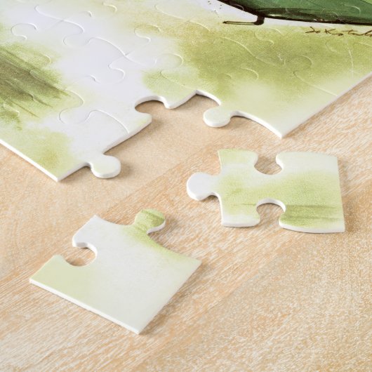 ヴィンテージ飛行機WWII世界大戦2アート絵画ズ ジグソーパズル (側面)