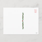 ヴィンテージ飛行船サンタクリスマス シーズンポストカード (裏面)