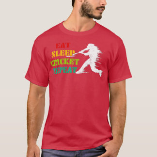 ヴィンテージ食べスリークリケットRepeat Cricketer Cricket Tシャツ