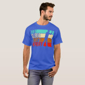 ヴィンテージ食べスリープリピートダーツ Tシャツ (正面フル)