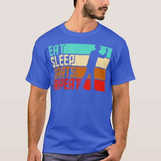 ヴィンテージ食べスリープリピートダーツ Tシャツ (正面)