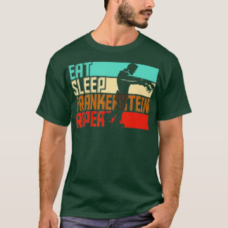 ヴィンテージ食べスリープレートフランケンシュタイン Tシャツ