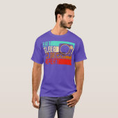 ヴィンテージ食べスリープレートDJデッキ Tシャツ (正面フル)