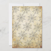 ヴィンテージ食べタイポグラフィ、飲み物&Be怖いハロウィーン 招待状 (裏面)