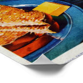 ヴィンテージ食べ朝食ミルクフルーツシリアル ポスター (角)