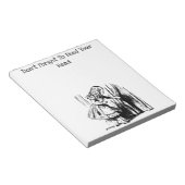 ヴィンテージ食べ物を与えの頭 ノートパッド (アングル)