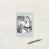 ヴィンテージ食べ物を与えガールズキャットAソース・オブ・ミルク ポストイット (デスク上)