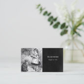 ヴィンテージ食べ物を与えガールズキャットAソース・オブ・ミルク 名刺 (スタンド正面)