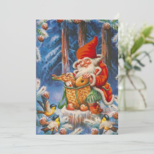 ヴィンテージ食べ物を与えクリスマス矮星 シーズンカード (スタンド正面)