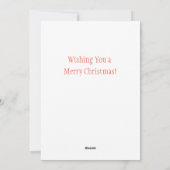 ヴィンテージ食べ物を与えクリスマス矮星 シーズンカード (裏面)