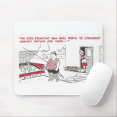 ヴィンテージ食べ物男ユーモア マウスパッド (マウス)