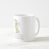 ヴィンテージ食べ物詩ライス韻かわいいキッズマグ コーヒーマグカップ (正面右)