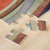 ヴィンテージ食べ物、エンドウ豆とトマトスープの熱いボウル ジグソーパズル (側面)