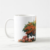 ヴィンテージ食べ物,ボウルに盛り合わせた果物 コーヒーマグカップ (左)