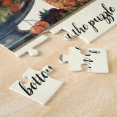 ヴィンテージ食べ物,ボウルに盛り合わせた果物 ジグソーパズル (側面)