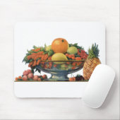 ヴィンテージ食べ物,ボウルに盛り合わせた果物 マウスパッド (マウス)